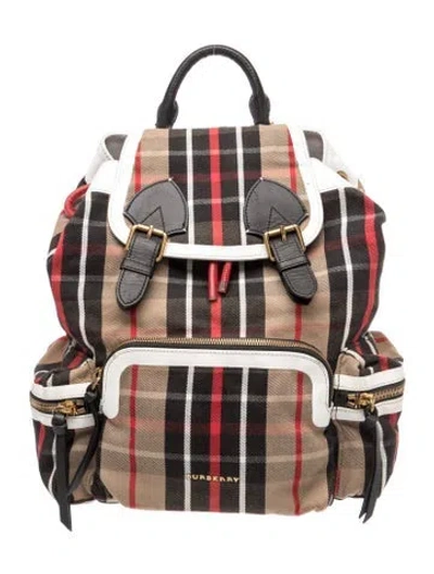 Pre-owned Burberry Nova Check Backpack In Brown