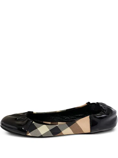 Pre-owned Burberry Nova Check Ballet Flats