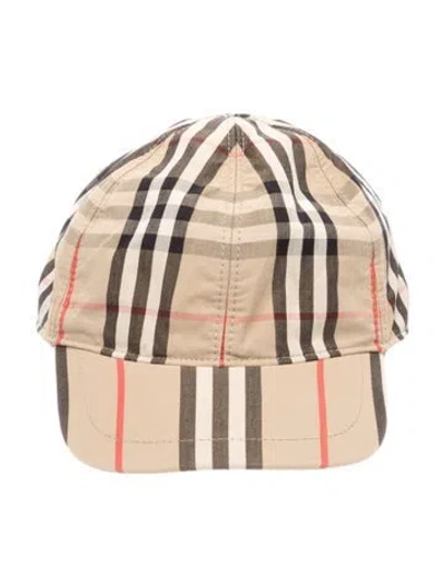 Pre-owned Burberry Nova Check Baseball Cap In Brown/neutrals