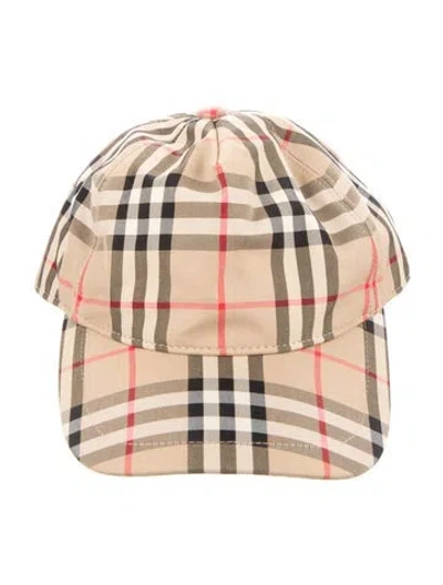 Pre-owned Burberry Nova Check Baseball Cap In Neutral