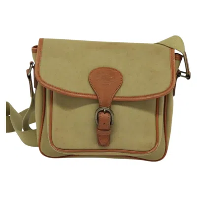 Pre-owned Burberry Nova Check Beige Canvas Shoulder Bag ()