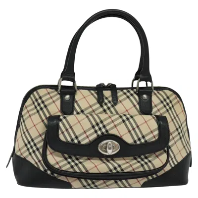 Pre-owned Burberry Nova Check Beige Canvas Tote Bag ()