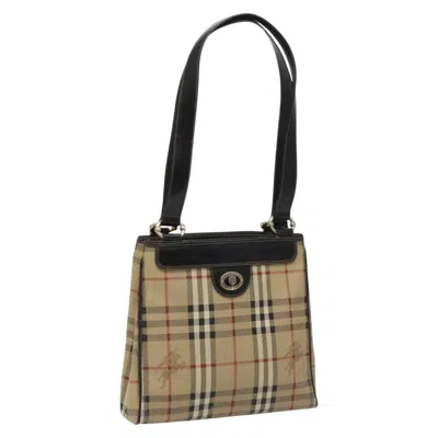Pre-owned Burberry Nova Check Beige Canvas Tote Bag ()