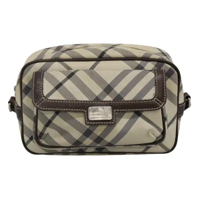 Pre-owned Burberry Nova Check Beige Nylon Shoulder Bag () In Sand