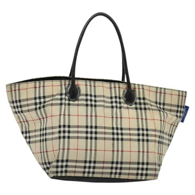 Pre-owned Burberry Nova Check Beige Nylon Tote Bag ()