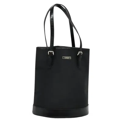 Pre-owned Burberry Nova Check Black Nylon Shoulder Bag ()