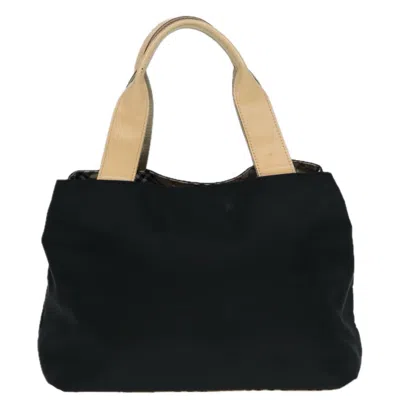 Pre-owned Burberry Nova Check Black Synthetic Tote Bag ()