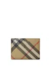 Burberry Vintage Check-pattern Bi-fold Wallet In Neutrals