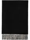 Burberry Nova-check Cashmere Scarf In Black