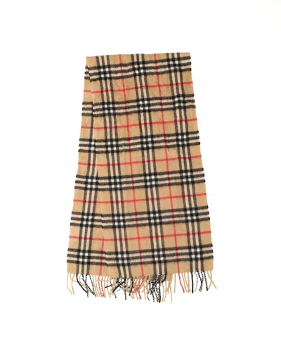 Burberry Nova Check Cashmere Scarf In Brown