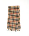Burberry Nova Check Cashmere Scarf In Brown
