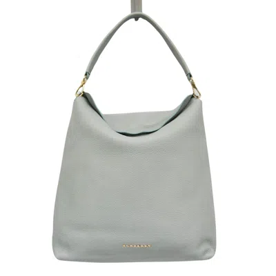 Pre-owned Burberry Nova Check Ecru Leather Shoulder Bag ()