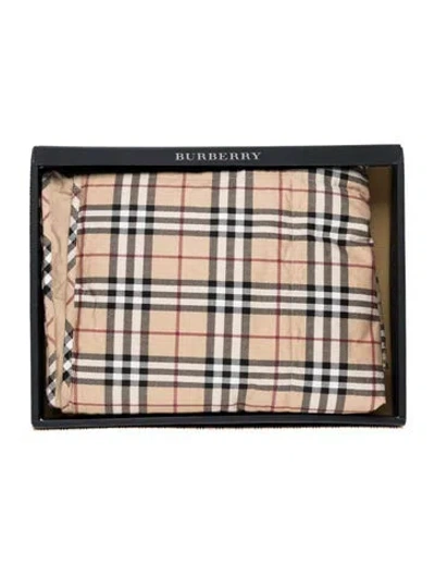 Pre-owned Burberry Nova Check Lap Blanket In Multicolor