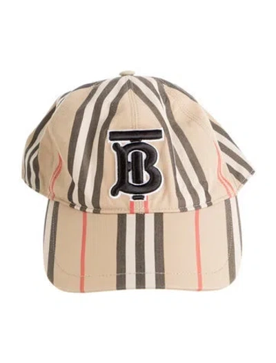 Pre-owned Burberry Nova Check Logo Baseball Cap In Neutrals