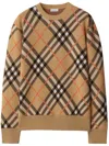 Burberry Ered Wool And Mohair Pullover Sweater In Brown