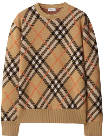 BURBERRY NOVA CHECK LONG-SLEEVE JUMPER