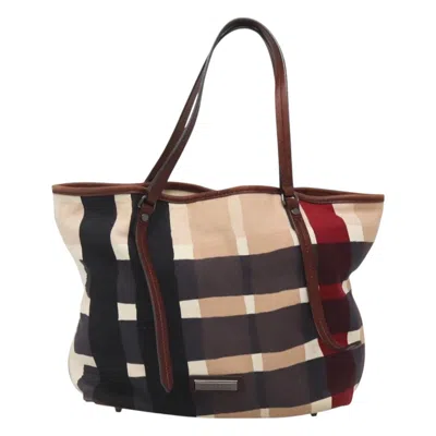 Pre-owned Burberry Nova Check Multicolour Canvas Tote Bag ()