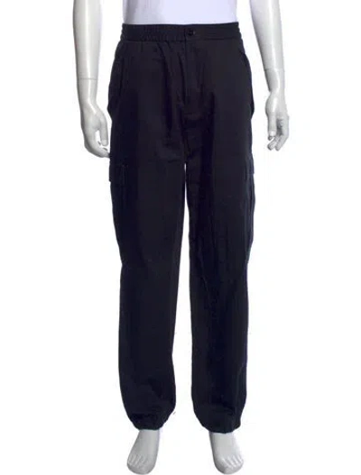 Pre-owned Burberry Nova Check Pattern Cargo Pants In Black