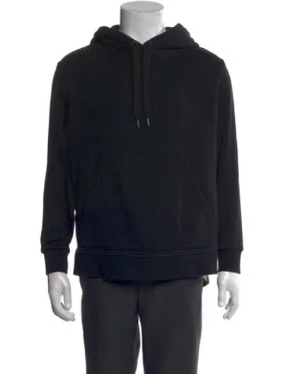 Pre-owned Burberry Nova Check Pattern Crew Neck Hoodie In Black