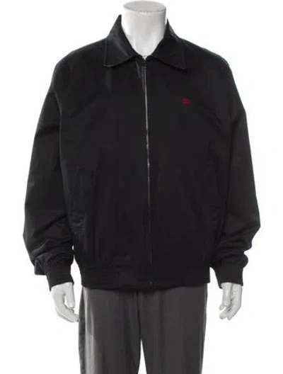 Pre-owned Burberry Nova Check Pattern Jacket In Black