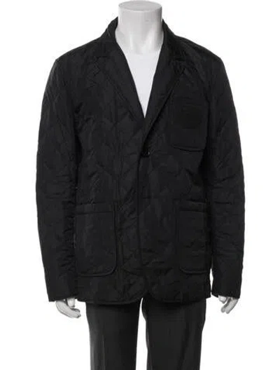 Pre-owned Burberry Nova Check Pattern Jacket In Black