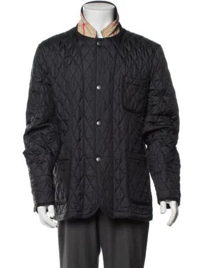 Pre-owned Burberry Nova Check Pattern Jacket In Grey