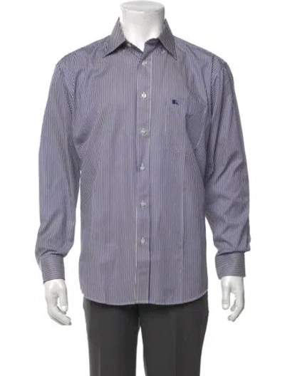 Pre-owned Burberry Nova Check Pattern Long Sleeve Shirt In Gray