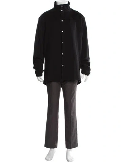 Pre-owned Burberry Nova Check Pattern Overcoat In Black