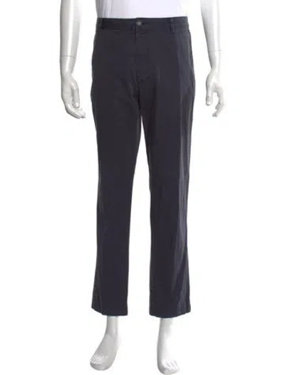 Pre-owned Burberry Nova Check Pattern Pants In Blue