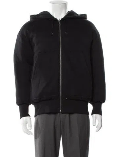 Pre-owned Burberry Nova Check Pattern Puffer Coat In Black