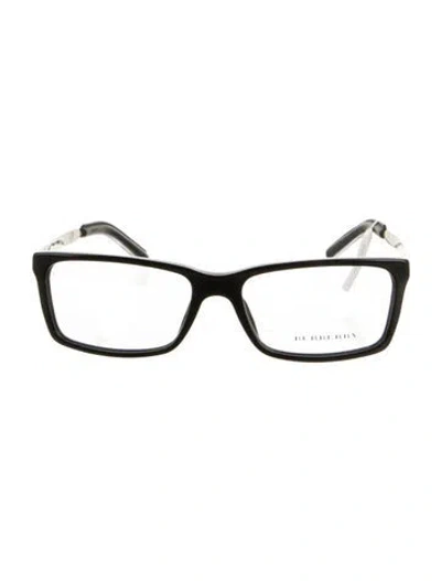 Pre-owned Burberry Nova Check Pattern Square Eyeglasses In Gold