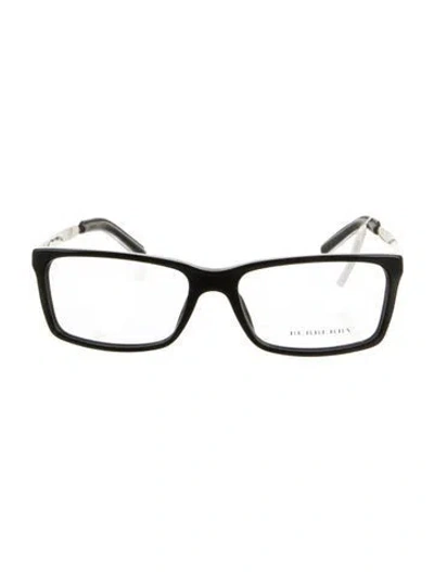 Pre-owned Burberry Nova Check Pattern Square Eyeglasses In Gold
