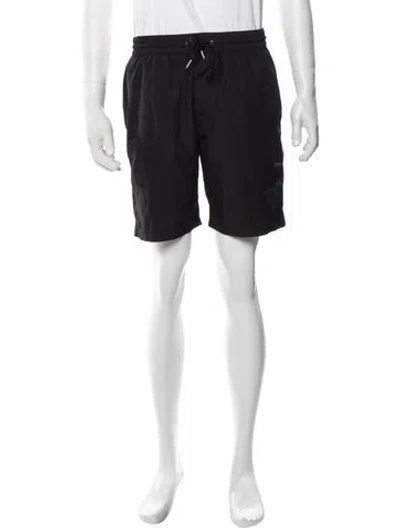 Pre-owned Burberry Nova Check Pattern Swim Trunks In Black