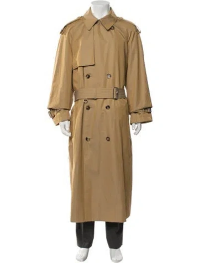 Pre-owned Burberry Nova Check Pattern Trench Coat In Neutrals
