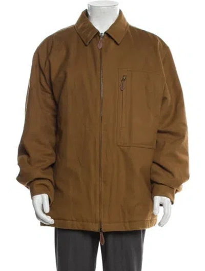 Pre-owned Burberry Nova Check Pattern Utility Jacket In Neutral