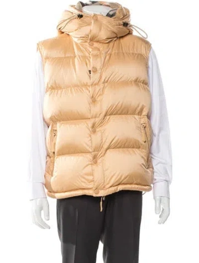 Pre-owned Burberry Nova Check Pattern Vest In Orange