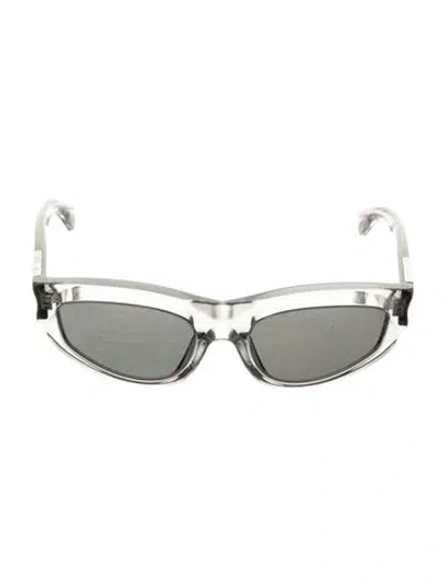 Pre-owned Burberry Nova Check Pattern Wayfarer Sunglasses In Gray