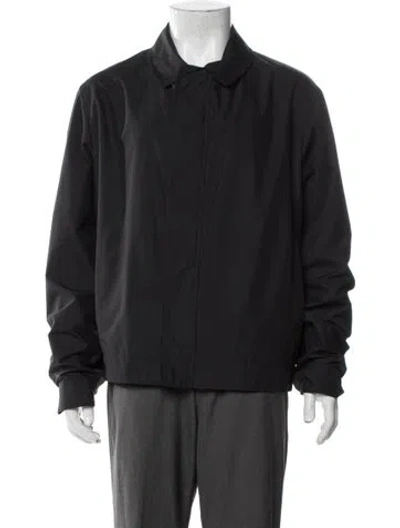 Pre-owned Burberry Nova Check Pattern Windbreaker In Black