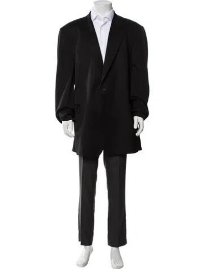 Pre-owned Burberry Nova Check Pattern Wool Blazer In Black