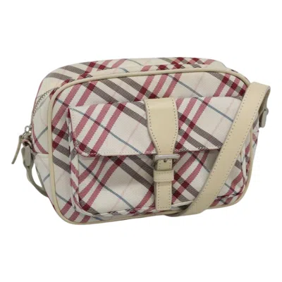 Pre-owned Burberry Nova Check Pink Nylon Shoulder Bag ()