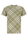 Burberry Check Stretch Cotton Blend T-shirt In Dhunterwhipcheck