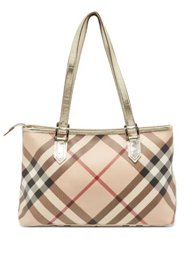 Pre-owned Burberry Nova Check Shoulder Bag