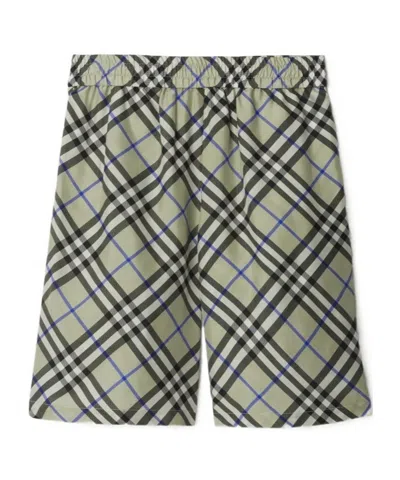 BURBERRY NOVA CHECK SILK SHORTS