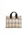 Burberry Nova Check Tote Bag In Multi
