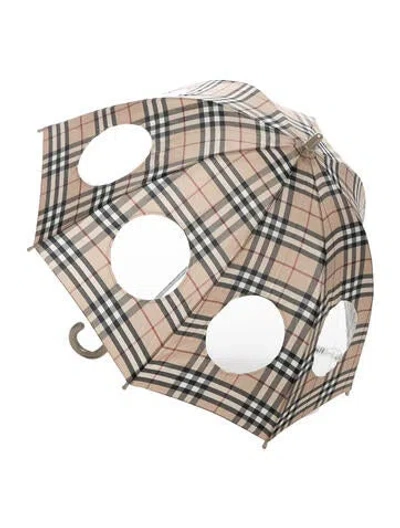 Pre-owned Burberry Nova Check Umbrella In Multi