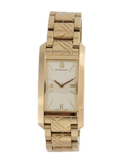Pre-owned Burberry Nova Check Watch, 25mm In Multicolor