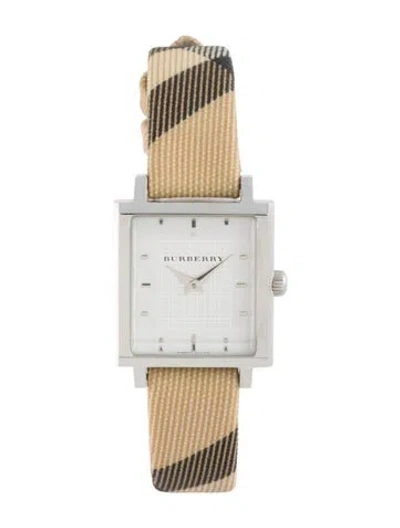 Pre-owned Burberry Nova Check Watch In Multi
