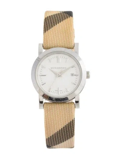 Pre-owned Burberry Nova Check Watch In Multi