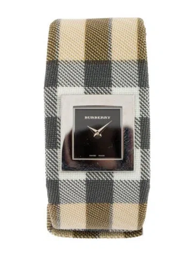 Pre-owned Burberry Nova Check Watch In Multicolor