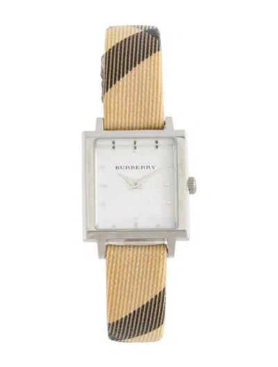 Pre-owned Burberry Nova Check Watch In Multicolor